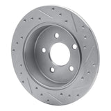 R1 Concepts 1991-1995 Ford Crown Victoria Rear Left Drilled & Slotted Silver Brake Rotor by R1 Concepts 631-56010L