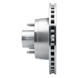 R1 Concepts 1990-1991 Ford LTD Crown Victoria Front Left Drilled & Slotted Silver Brake Rotor by R1 Concepts 631-56011L