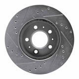 R1 Concepts 1995-1997 Ford Crown Victoria Front Left Drilled & Slotted Silver Brake Rotor by R1 Concepts 631-56012L