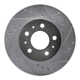 R1 Concepts 1995-1997 Ford Crown Victoria Front Left Drilled & Slotted Silver Brake Rotor by R1 Concepts 631-56012L