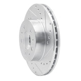 R1 Concepts 1995-1997 Ford Crown Victoria Front Right Drilled & Slotted Silver Brake Rotor by R1 Concepts 631-56012R