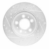 R1 Concepts 1995-1997 Ford Crown Victoria Front Right Drilled & Slotted Silver Brake Rotor by R1 Concepts 631-56012R