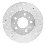 R1 Concepts 1995-1997 Ford Crown Victoria Front Right Drilled & Slotted Silver Brake Rotor by R1 Concepts 631-56012R