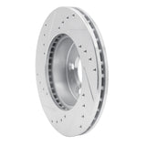 R1 Concepts 1995-1997 Ford Crown Victoria Front Right Drilled & Slotted Silver Brake Rotor by R1 Concepts 631-56012R