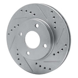 R1 Concepts 1995-2004 Ford Contour Front Right Drilled & Slotted Silver Brake Rotor by R1 Concepts 631-56013R