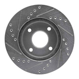R1 Concepts 1995-2004 Ford Contour Front Right Drilled & Slotted Silver Brake Rotor by R1 Concepts 631-56013R