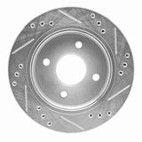 R1 Concepts 1995-2004 Ford Contour Rear Left Drilled & Slotted Silver Brake Rotor by R1 Concepts 631-56014L