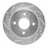 R1 Concepts 1995-2004 Ford Contour Rear Left Drilled & Slotted Silver Brake Rotor by R1 Concepts 631-56014L
