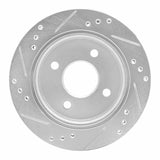 R1 Concepts 1995-2004 Ford Contour Rear Right Drilled & Slotted Silver Brake Rotor by R1 Concepts 631-56014R