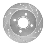 R1 Concepts 1995-2004 Ford Contour Rear Right Drilled & Slotted Silver Brake Rotor by R1 Concepts 631-56014R