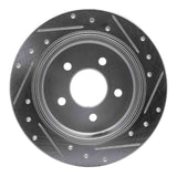 R1 Concepts 1996-2002 Ford Crown Victoria Rear Left Drilled & Slotted Silver Brake Rotor by R1 Concepts 631-56015L