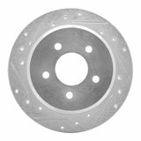 R1 Concepts 1996-2002 Ford Crown Victoria Rear Left Drilled & Slotted Silver Brake Rotor by R1 Concepts 631-56015L