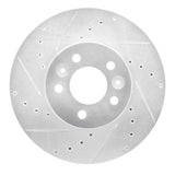R1 Concepts 1998-2002 Ford Crown Victoria Front Left Drilled & Slotted Silver Brake Rotor by R1 Concepts 631-56016L