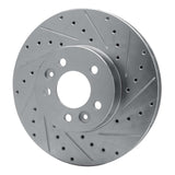 R1 Concepts 1998-2002 Ford Crown Victoria Front Right Drilled & Slotted Silver Brake Rotor by R1 Concepts 631-56016R