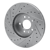 R1 Concepts 1998-2002 Ford Crown Victoria Front Right Drilled & Slotted Silver Brake Rotor by R1 Concepts 631-56016R