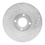 R1 Concepts 1998-2004 Ford Contour Front Left Drilled & Slotted Silver Brake Rotor by R1 Concepts 631-56017L
