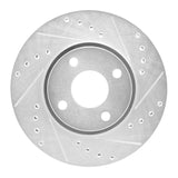 R1 Concepts 1998-2004 Ford Contour Front Right Drilled & Slotted Silver Brake Rotor by R1 Concepts 631-56017R