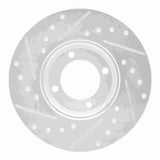 R1 Concepts 1963-1986 Ford Cortina Front Right Drilled & Slotted Silver Brake Rotor by R1 Concepts 631-56018R