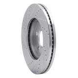 Dynamic Friction 2003-2011 Ford Crown Victoria Front Right Drilled & Slotted Silver Brake Rotor by Dynamic Friction Company 631-56019R