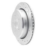 Dynamic Friction 2003-2011 Ford Crown Victoria Rear Right Drilled & Slotted Silver Brake Rotor by Dynamic Friction Company 631-56020R