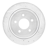 Dynamic Friction 2003-2011 Ford Crown Victoria Rear Right Drilled & Slotted Silver Brake Rotor by Dynamic Friction Company 631-56020R