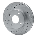 R1 Concepts 1985-1989 Merkur XR4TI Front Left Drilled & Slotted Silver Brake Rotor by R1 Concepts 631-57000L