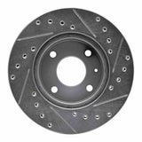 R1 Concepts 1985-1989 Merkur XR4TI Front Left Drilled & Slotted Silver Brake Rotor by R1 Concepts 631-57000L