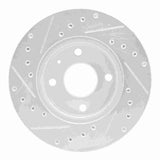 R1 Concepts 1985-1989 Merkur XR4TI Front Right Drilled & Slotted Silver Brake Rotor by R1 Concepts 631-57000R