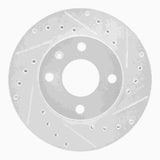 R1 Concepts 1985-1989 Merkur XR4TI Front Right Drilled & Slotted Silver Brake Rotor by R1 Concepts 631-57000R