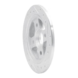 R1 Concepts 1986-1989 Acura Integra Rear Left Drilled & Slotted Silver Brake Rotor by R1 Concepts 631-58000L
