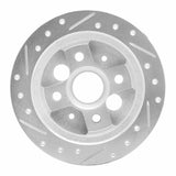 R1 Concepts 1986-1989 Acura Integra Rear Right Drilled & Slotted Silver Brake Rotor by R1 Concepts 631-58000R