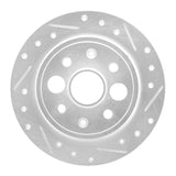 R1 Concepts 1986-1989 Acura Integra Rear Right Drilled & Slotted Silver Brake Rotor by R1 Concepts 631-58000R