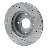 R1 Concepts 1986-1987 Acura Legend Front Left Drilled & Slotted Silver Brake Rotor by R1 Concepts 631-58001L