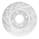 R1 Concepts 1986-1987 Acura Legend Front Right Drilled & Slotted Silver Brake Rotor by R1 Concepts 631-58001R