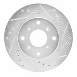 R1 Concepts 1986-1987 Acura Legend Front Right Drilled & Slotted Silver Brake Rotor by R1 Concepts 631-58001R