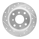 R1 Concepts 1987-1990 Acura Legend Rear Left Drilled & Slotted Silver Brake Rotor by R1 Concepts 631-58002L