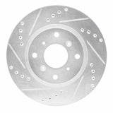 R1 Concepts 1987-1990 Acura Legend Front Left Drilled & Slotted Silver Brake Rotor by R1 Concepts 631-58003L