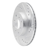 R1 Concepts 1987-1990 Acura Legend Front Right Drilled & Slotted Silver Brake Rotor by R1 Concepts 631-58003R