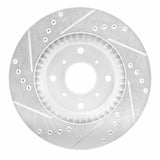 R1 Concepts 1987-1990 Acura Legend Front Right Drilled & Slotted Silver Brake Rotor by R1 Concepts 631-58003R