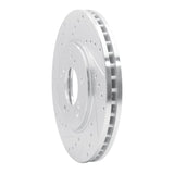 R1 Concepts 1991-1996 Acura NSX Front Left Drilled & Slotted Silver Brake Rotor by R1 Concepts 631-58004L