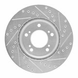 R1 Concepts 1991-1996 Acura NSX Front Left Drilled & Slotted Silver Brake Rotor by R1 Concepts 631-58004L