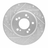 R1 Concepts 1991-1996 Acura NSX Front Left Drilled & Slotted Silver Brake Rotor by R1 Concepts 631-58004L