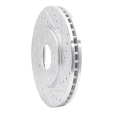 R1 Concepts 1991-1996 Acura NSX Front Right Drilled & Slotted Silver Brake Rotor by R1 Concepts 631-58004R