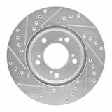R1 Concepts 1991-1996 Acura NSX Front Right Drilled & Slotted Silver Brake Rotor by R1 Concepts 631-58004R