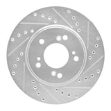 R1 Concepts 1991-1996 Acura NSX Front Right Drilled & Slotted Silver Brake Rotor by R1 Concepts 631-58004R