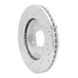 R1 Concepts 1991-1996 Acura NSX Front Right Drilled & Slotted Silver Brake Rotor by R1 Concepts 631-58004R