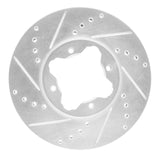 R1 Concepts 1992-1998 Acura TL Front Left Drilled & Slotted Silver Brake Rotor by R1 Concepts 631-58006L