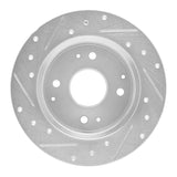 R1 Concepts 1992-1994 Acura Vigor Rear Right Drilled & Slotted Silver Brake Rotor by R1 Concepts 631-58007R