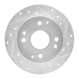 R1 Concepts 1992-1994 Acura Vigor Rear Right Drilled & Slotted Silver Brake Rotor by R1 Concepts 631-58007R