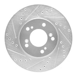 R1 Concepts 1993-1995 Acura Legend Front Left Drilled & Slotted Silver Brake Rotor by R1 Concepts 631-58008L